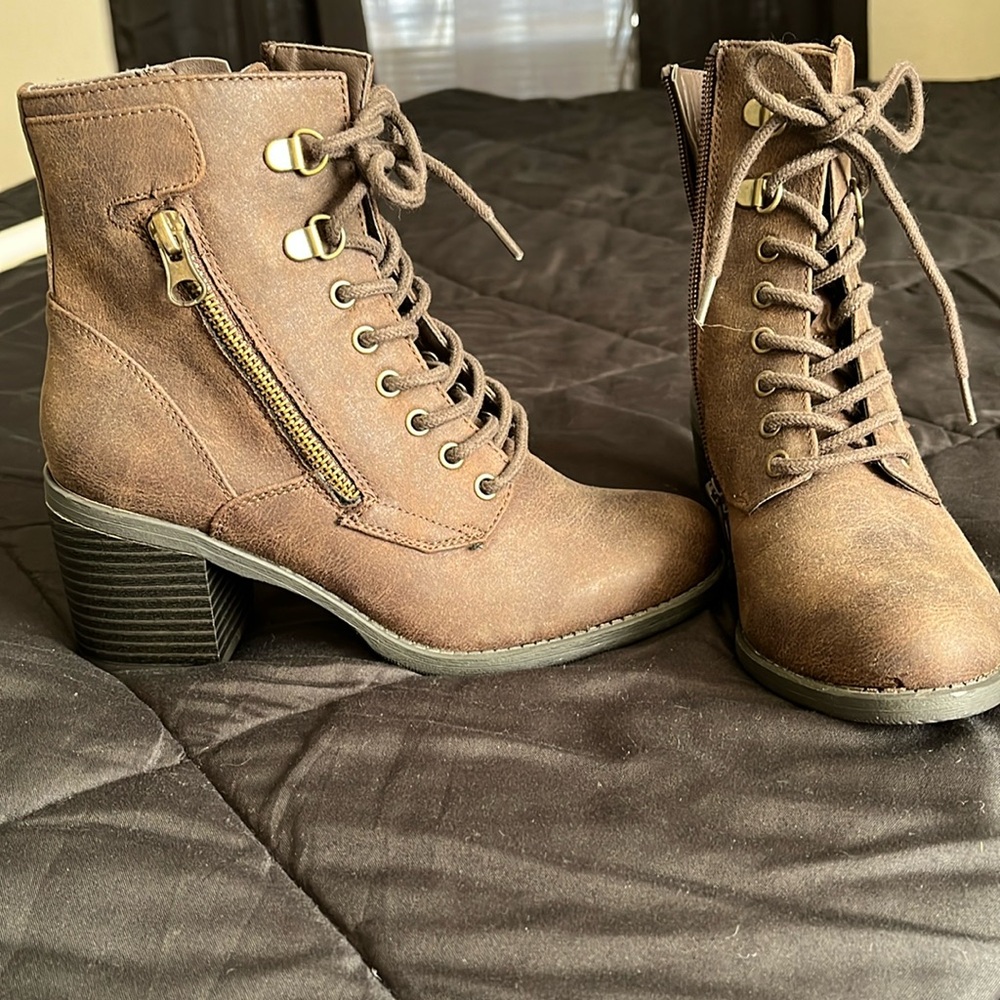 White Mountain ankle boots.